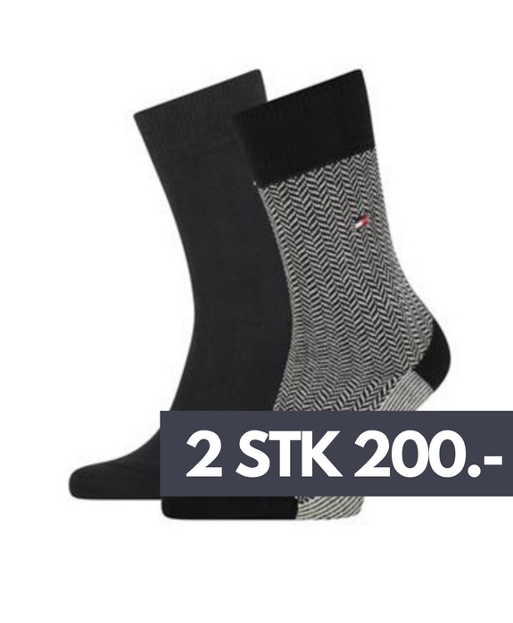 Tommy Hilfiger Men Seasonal Sock 2-pack - Black